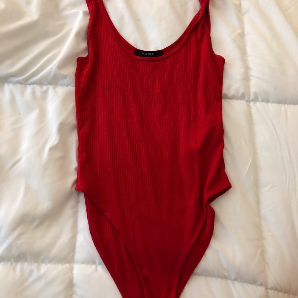 Red body suit